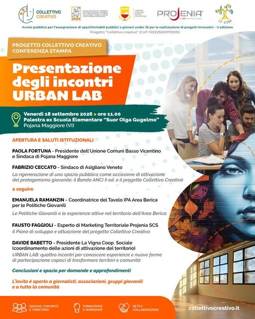 Incontri Urban Lab autunno 2026
